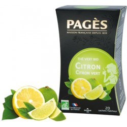 Thé vert Citron Citron vert Bio Pagès