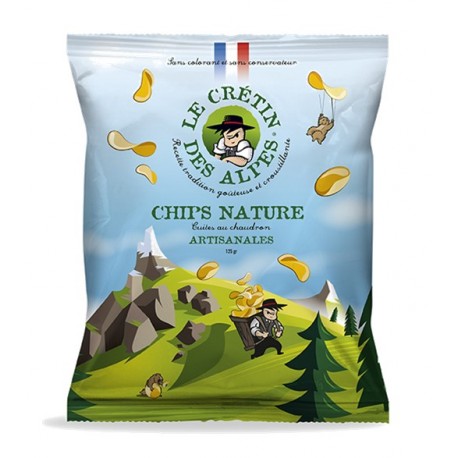 Chips nature artisanales cuite au chaudron