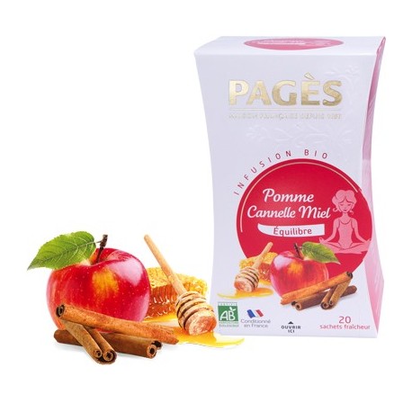 Infusion Pomme Cannelle Miel bio