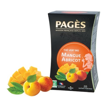 Thé vert Mangue Abricot Bio Pagès
