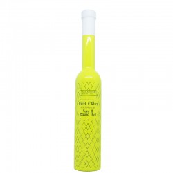 Huile d’olive saveur Yuzu & Basilic Thaï (jaune pastel) 20 cl