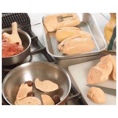 Foie gras de canard frais déveiné France sous-vide Masse la maison du foie gras
