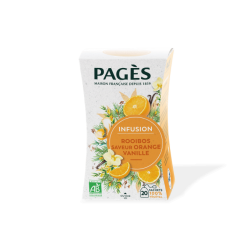Infusion Rooibos saveur Orange Vanille 20 sachets