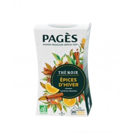 Thé noir épices d'hiver 20 sachets